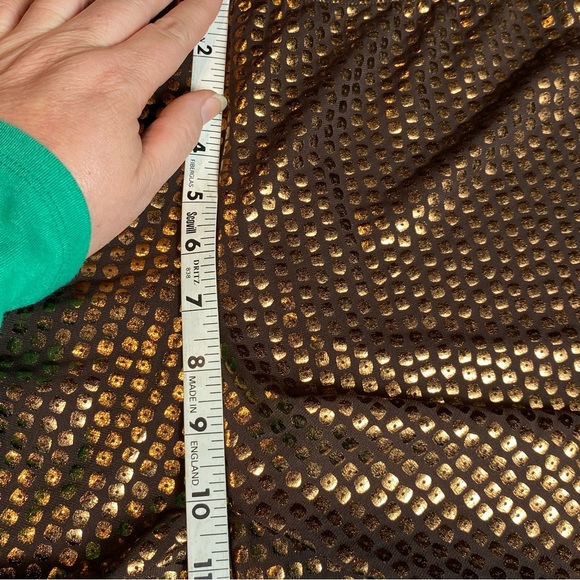 Antthony Original Womens Pants Brown Copper Metallic Reptile Pull On Sz L NWT - Picture 8 of 9